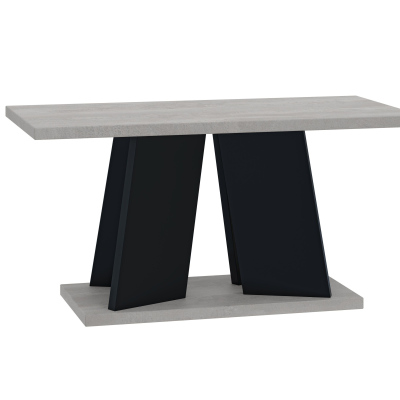 Konferenční stolek ENDRE - beton / černý