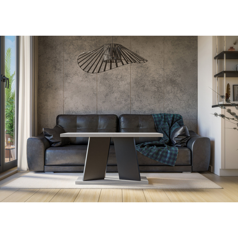 Konferenční stolek ENDRE - beton / černý