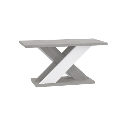 Konferenční stolek NIKOS - beton / bílý