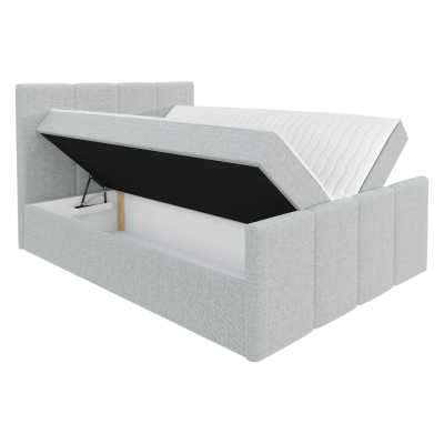 Hotelová manželská postel 160x200 MORALA - béžová 2 + topper ZDARMA