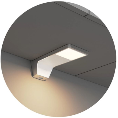 Kuchyně 240/240 cm LIAN 1 - dub lanýž / bílá + LED, dřez a příborník ZDARMA