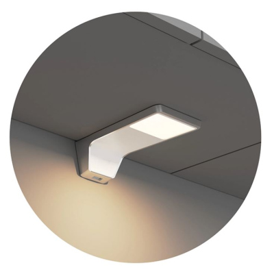 Kuchyně 240/240 cm LIAN 1 - dub lanýž / bílá + LED, dřez a příborník ZDARMA