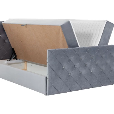 Americká manželská postel 140x200 NATAL - béžová + topper ZDARMA