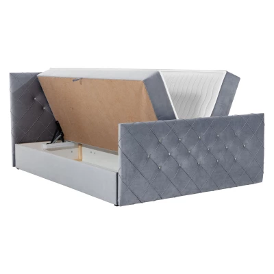 Americká manželská postel 180x200 NATAL - světlá béžová + topper ZDARMA