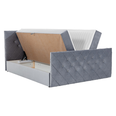 Americká manželská postel 180x200 NATAL - béžová + topper ZDARMA