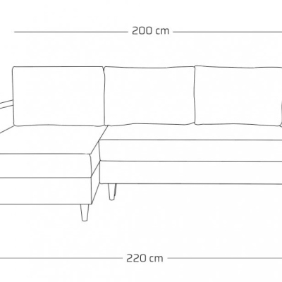 Stylová sedací souprava LILY - hnědá