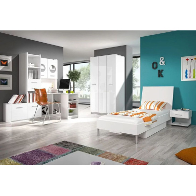 Postel do dětského pokoje RENI 1 - 90x200, bílá
