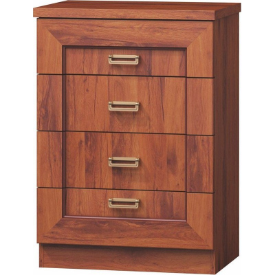 Šuplíková komoda MERLO - šířka 63 cm, dub