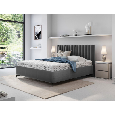 Manželská postel s úložným prostorem 180x200 TANIX - šedá