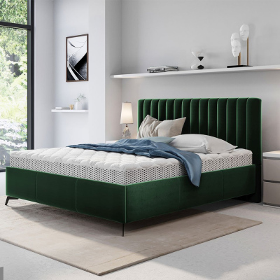 Manželská postel s úložným prostorem 180x200 TANIX - zelená