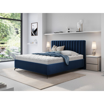Manželská postel s úložným prostorem 180x200 TANIX - modrá