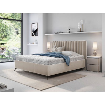 Manželská postel s úložným prostorem 180x200 TANIX - béžová