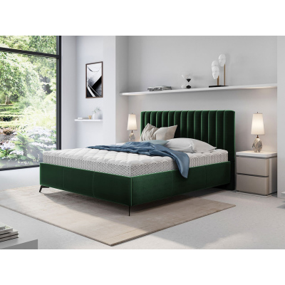Manželská postel s úložným prostorem 140x200 TANIX - zelená