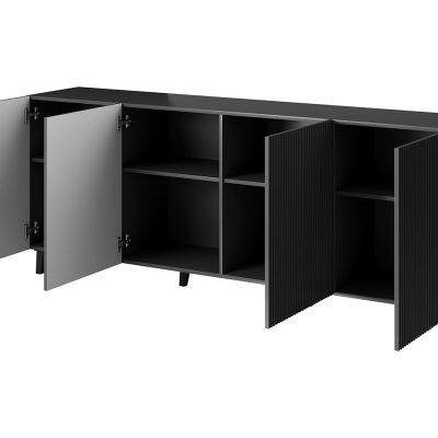 Designová komoda s dvířky HAER 2 - antracitová