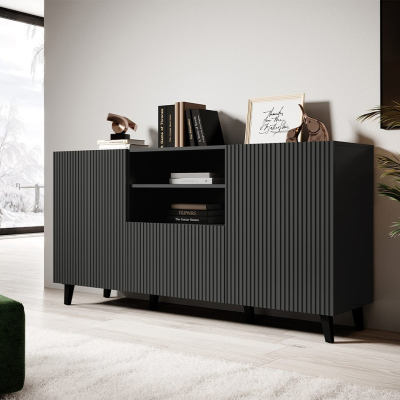 Designová kombinovaná komoda HAER 1 - antracitová