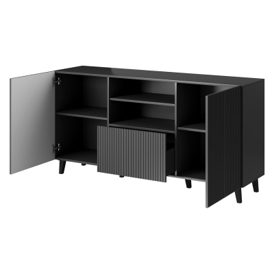 Designová kombinovaná komoda HAER 1 - antracitová