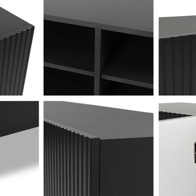 Designová kombinovaná komoda HAER 1 - antracitová