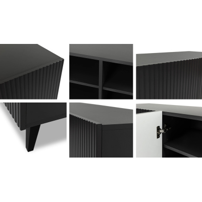 Designová kombinovaná komoda HAER 1 - antracitová