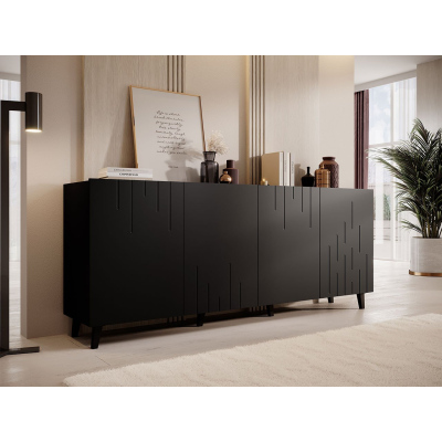 Komoda s dvířky TIMO - černá