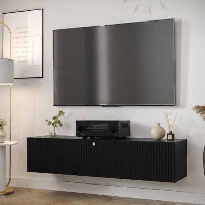 Závěsný TV stolek LONZO 3 - černý