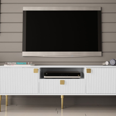 Televizní stolek VELASCO 1 - bílý