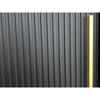 Šatní skříň 100 cm se zrcadlem LONZO 2 - bílá