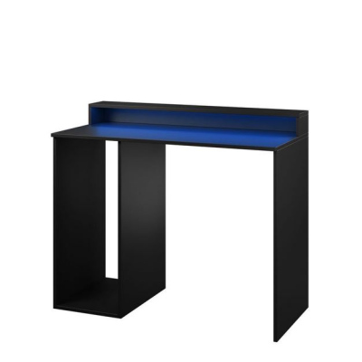 Počítačový stůl s LED osvětlením PACHO 2 - černý