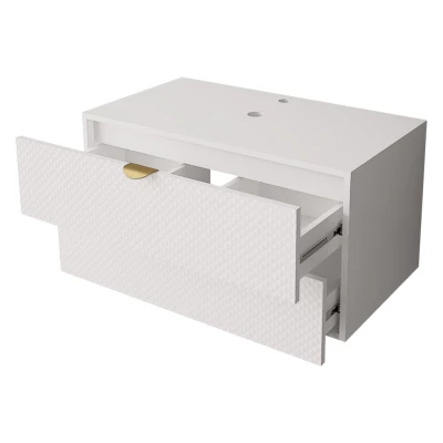 Skříňka pod umyvadlo PALBAN - bílá + umyvadlo ZDARMA