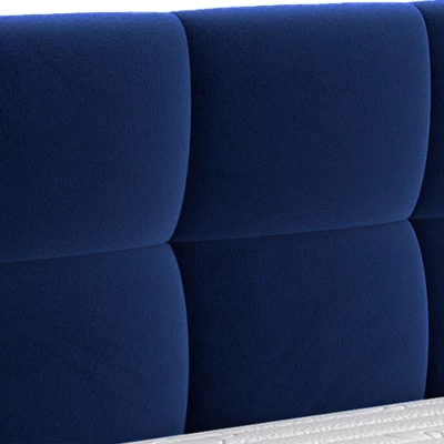 Manželská postel s úložným prostorem 180x200 TERCEIRA - šedá