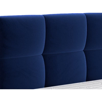 Manželská postel s úložným prostorem 160x200 TERCEIRA - modrá