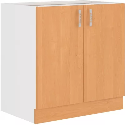 Dřezová skříňka SABRYA - šířka 80 cm, olše / bílá