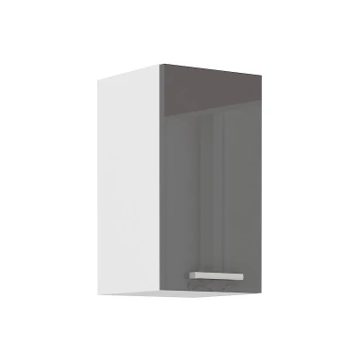 Horní kuchyňská skříňka SAEED - šířka 30 cm, šedá / bílá