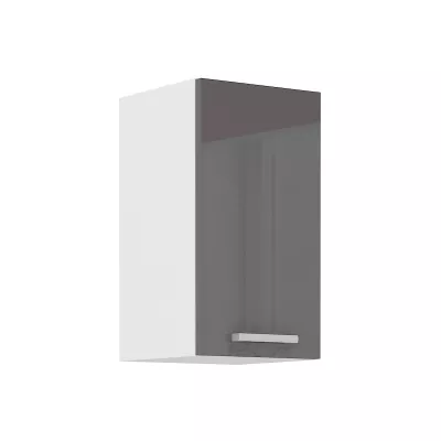 Horní kuchyňská skříňka SAEED - šířka 30 cm, šedá / bílá