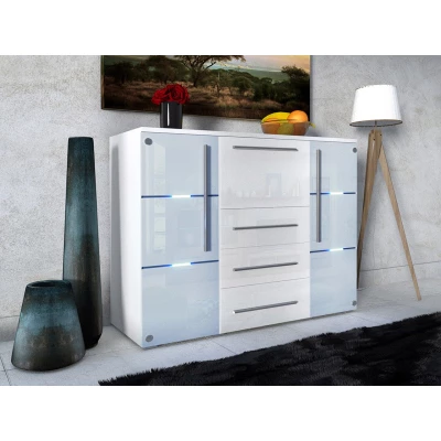 Moderní komoda BEM - bílá