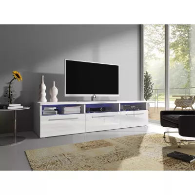 Televizní stolek BADI - bílý