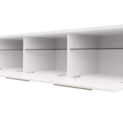 Televizní stolek na nožičkách BADI - bílý / černý