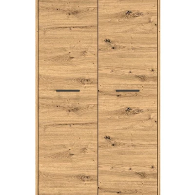 Vysoká šatní skříň BEDA - šířka 80 cm, dub artisan