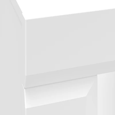 Šatní skříň s policemi CARYS - šířka 92 cm, bílá