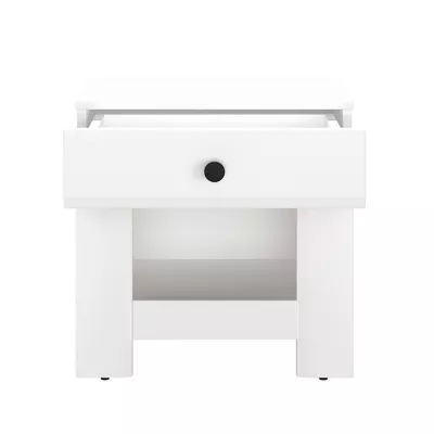Noční stolek se šuplíkem CARYS - bílý