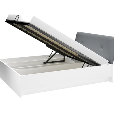 Dvojlůžková postel BRIANA 160x200 - bílá