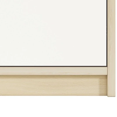 Velká komoda INNES - buk fjord / bílá / šedá platina