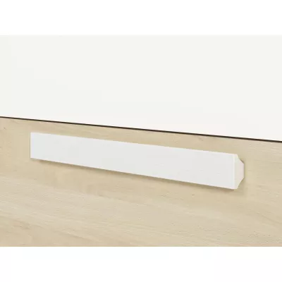 Velká komoda INNES - buk fjord / bílá / šedá platina