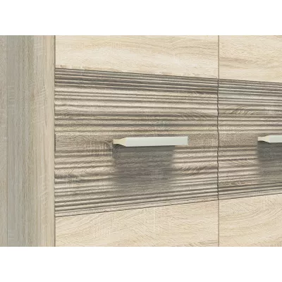 Šatní skříň KAELA - šířka 92 cm, světlý dub sonoma / sonoma lanýž