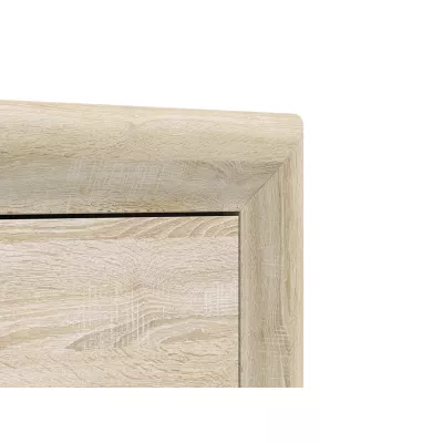 Úzká policová skříň KAELA - pravá, světlý dub sonoma / sonoma lanýž