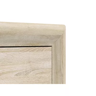 Úzká policová skříň KAELA - levá, světlý dub sonoma / sonoma lanýž