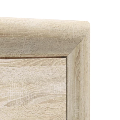 Prosklená vitrína KAELA - světlý dub sonoma / sonoma lanýž