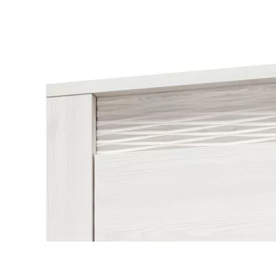 Šatní skříň DERIKA - šířka 92 cm, bílá borovice