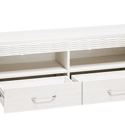 TV stolek DERIKA - bílá borovice