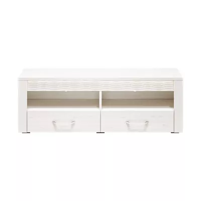 TV stolek DERIKA - bílá borovice