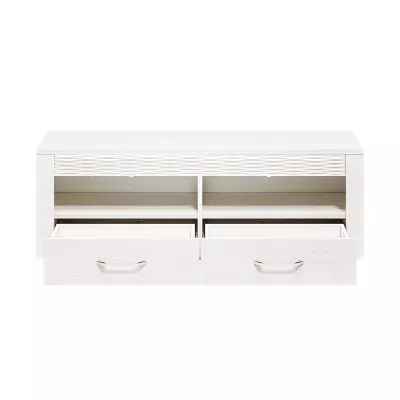 TV stolek DERIKA - bílá borovice